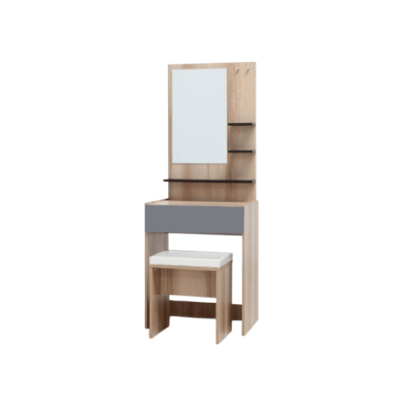ชุดห้องนอน + ที่นอนสปริง 6 ฟุต WISDOM DESIGN FURNITURE รุ่น EASY สีบัตเตอร์/กราไฟท์_3